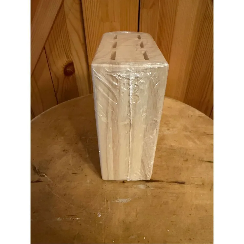 Wusthof 6 Slot Steak Knife Wood Storage Block Sealed nwt (6386)